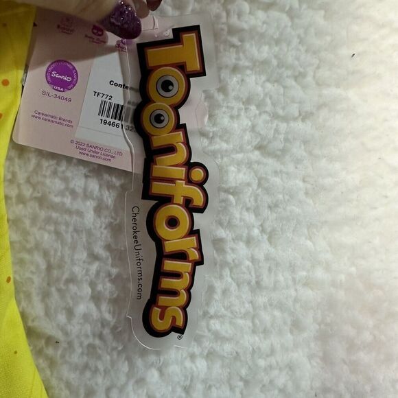 Hello Kitty Cherokee Scrubs Tooniforms Sanrio V Neck Top TF772 Keroppi Chibi - Picture 10 of 10